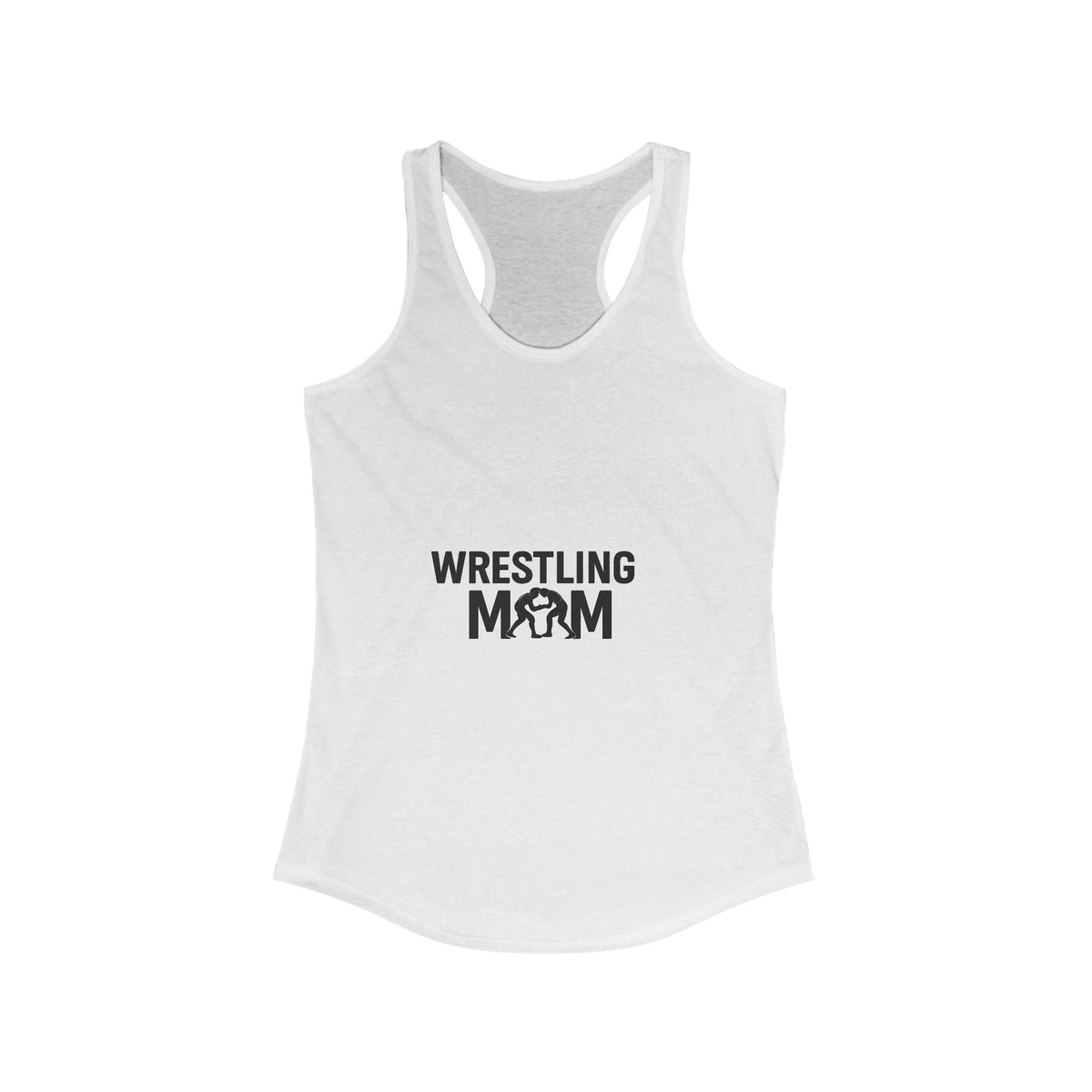 Wrestling Mom Racerback Tank, Gift for Sports Moms, Athletic Apparel, Summer Workout Top, Cheerleading Team Shirt, Fitness Gift