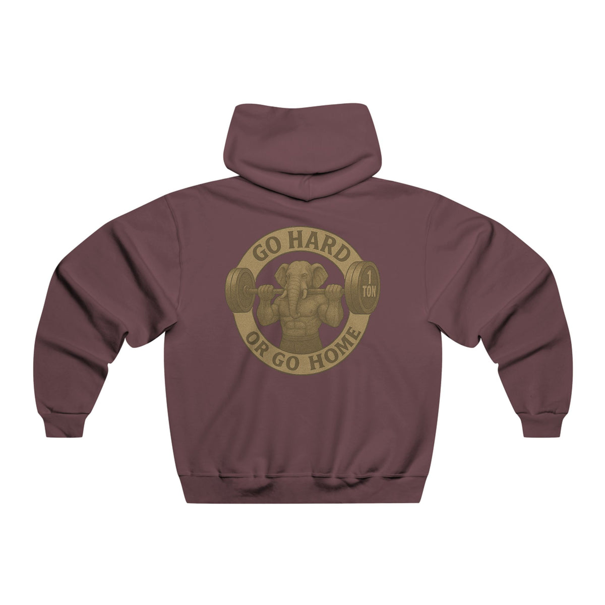 Men's Gym Sweatshirt - Family Tree & Go Hard or Go Home Design