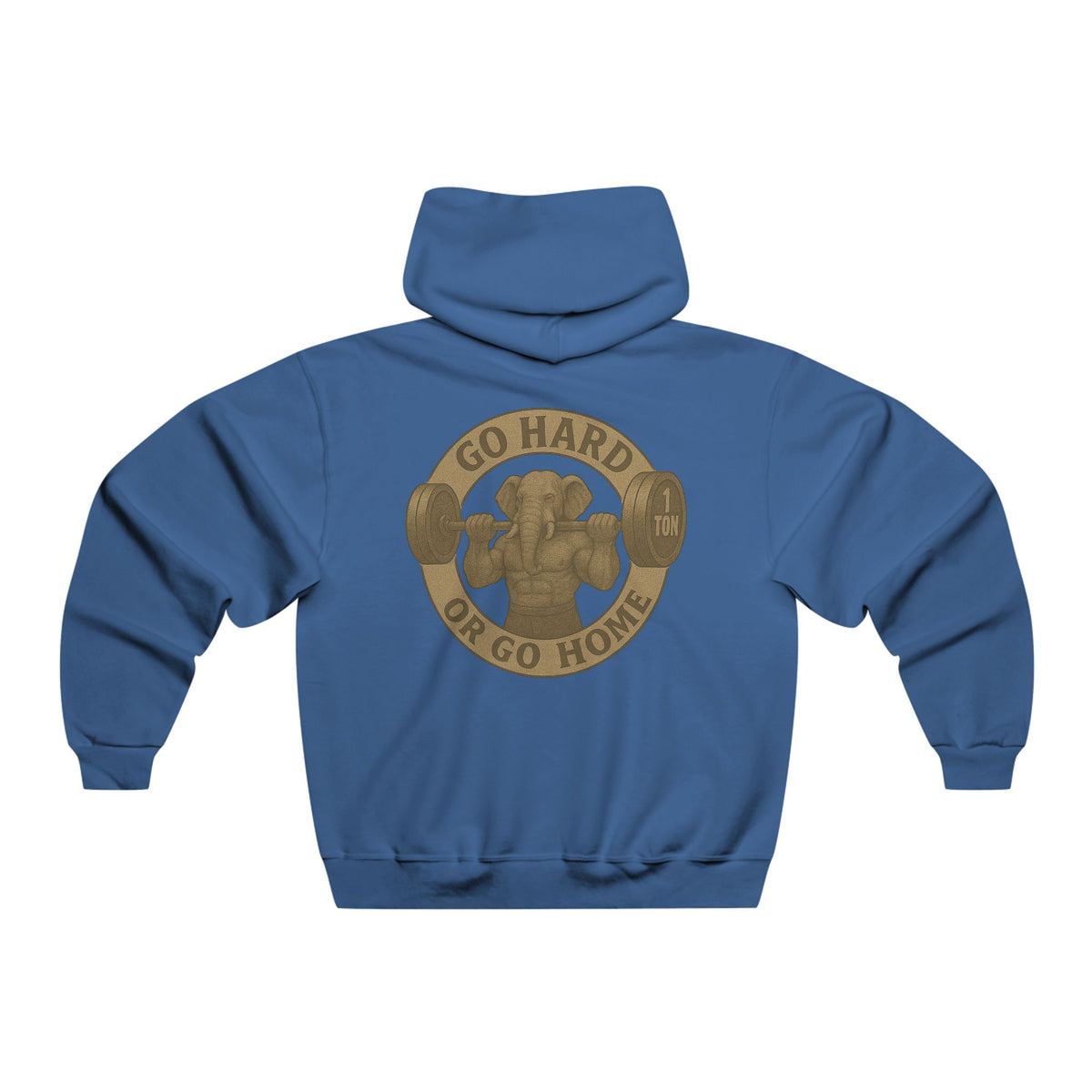 Men's Gym Sweatshirt - Family Tree & Go Hard or Go Home Design