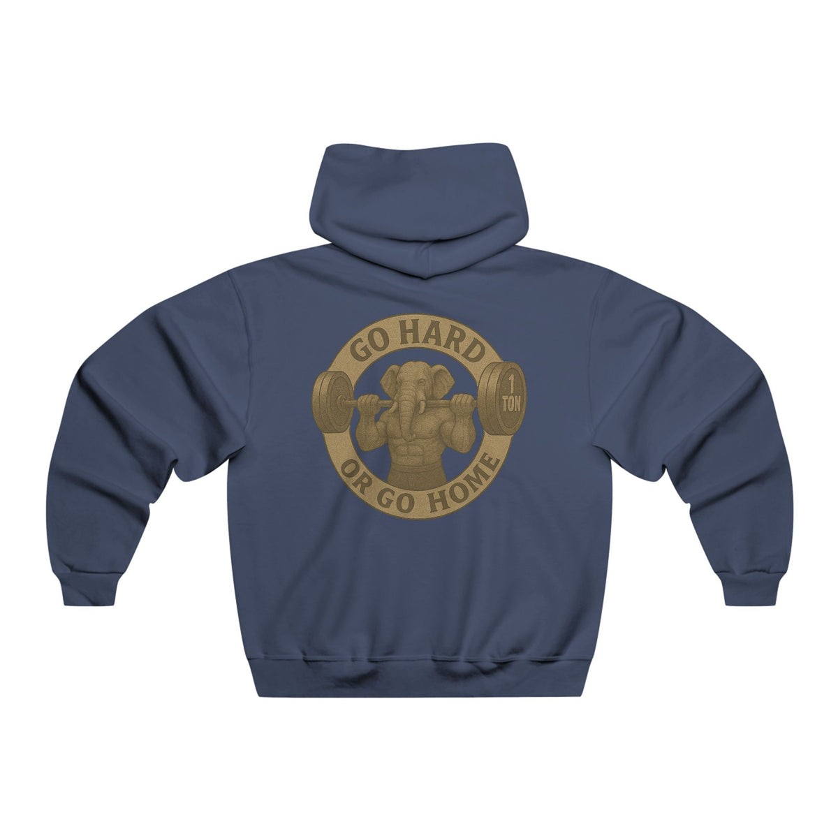 Men's Gym Sweatshirt - Family Tree & Go Hard or Go Home Design