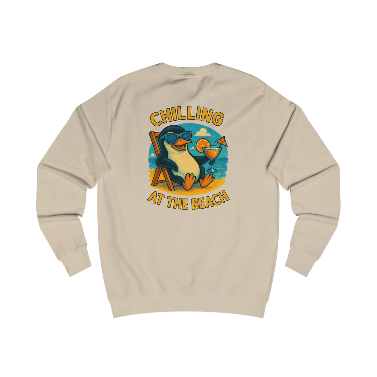 Penguin Charming Family Sweatshirt, Cozy Gift, Summer Vibes, Beachwear, Unisex Apparel, Family Gatherings, Casual Comfort, Relaxation Style