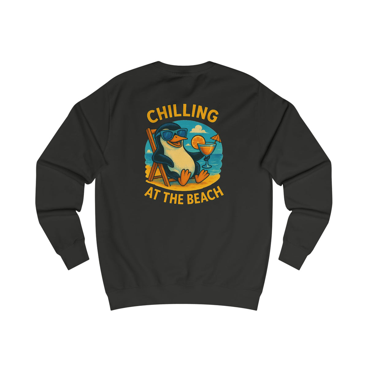 Penguin Charming Family Sweatshirt, Cozy Gift, Summer Vibes, Beachwear, Unisex Apparel, Family Gatherings, Casual Comfort, Relaxation Style
