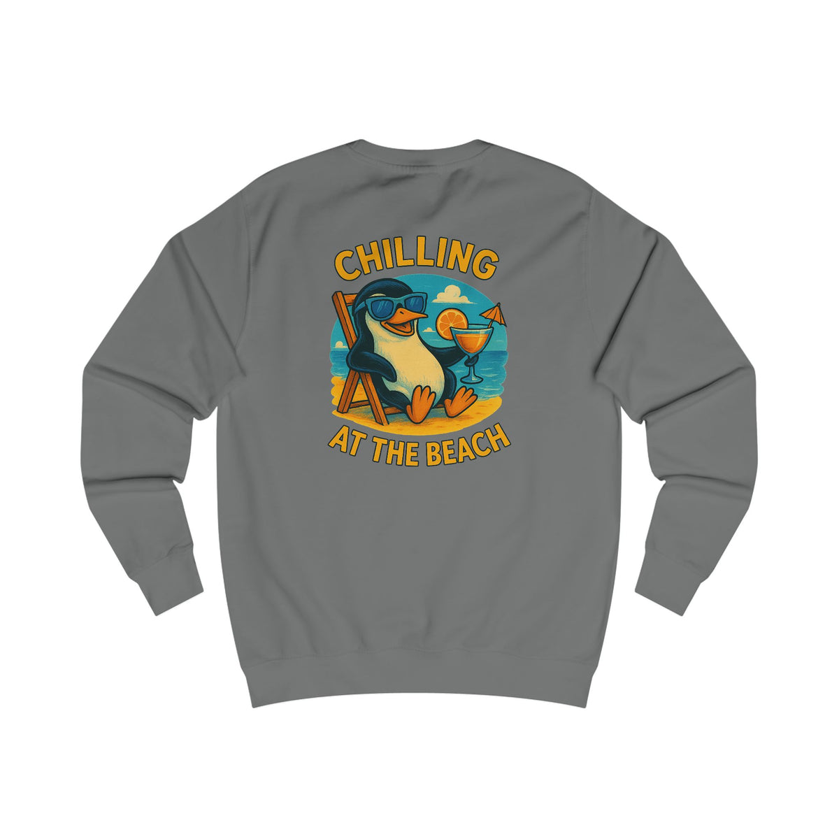 Penguin Charming Family Sweatshirt, Cozy Gift, Summer Vibes, Beachwear, Unisex Apparel, Family Gatherings, Casual Comfort, Relaxation Style