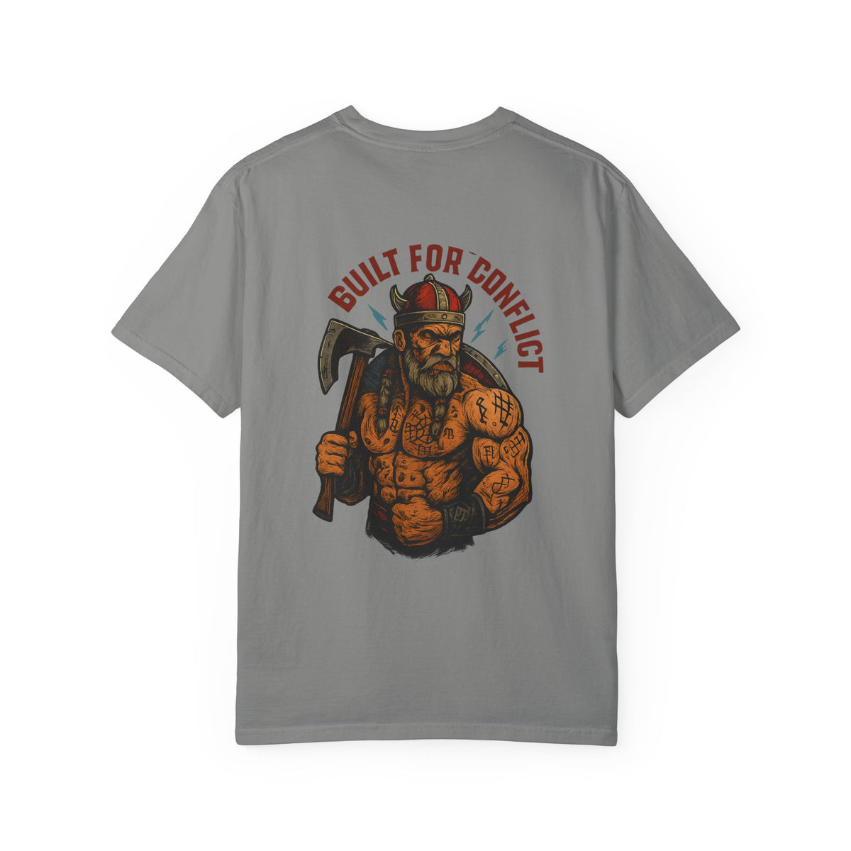 Built for conflict VIKING Unisex Garment-Dyed T-shirt - Family Ties, Guilt for Conflict, Casual Wear, Gift for Him, Father's Day Tee
