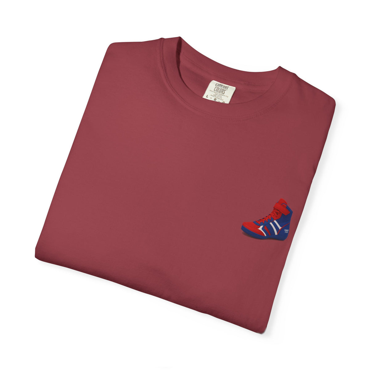 Wrestling Unisex Garment-Dyed T-shirt with Fun Typography