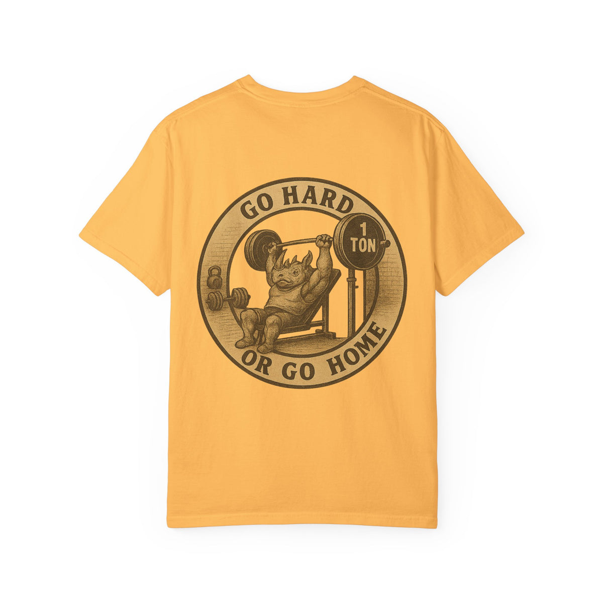 Motivational Workout T-Shirt - "Go Hard or Go Home" Gym Tee