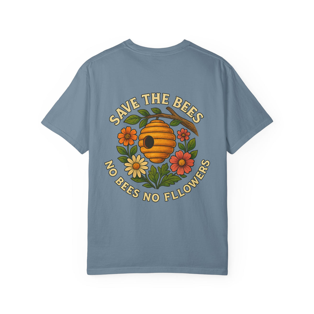 Save the bees Unisex Garment-Dyed T-Shirt - Family Tyes & Find Your Zen Design