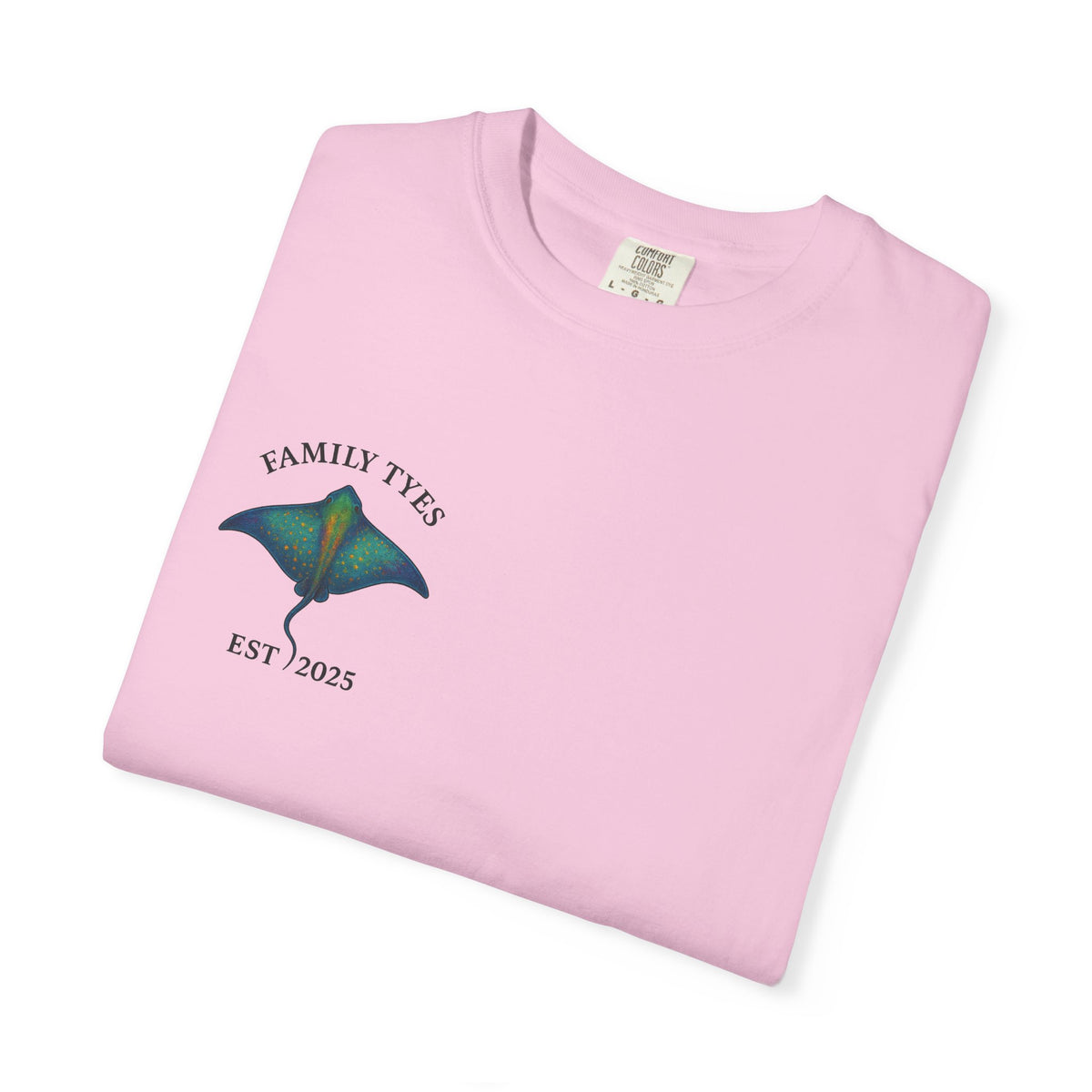 Copy of Unisex Garment-Dyed T-shirt | Family Tyes 2025 Dolphin Design