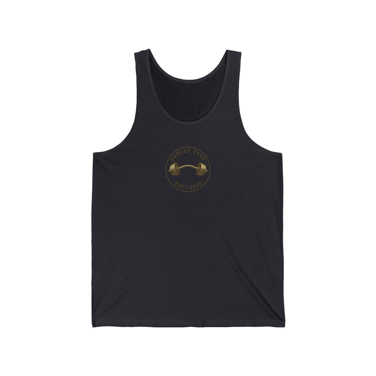 Family Tyes & Go Hard Unisex Jersey Tank - Workout & Fitness Tank Top