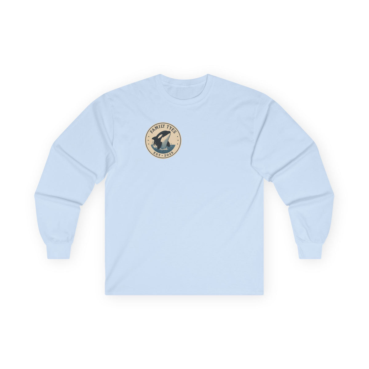 Unisex Long Sleeve Tee - Intelligent and Powerful Whale Design