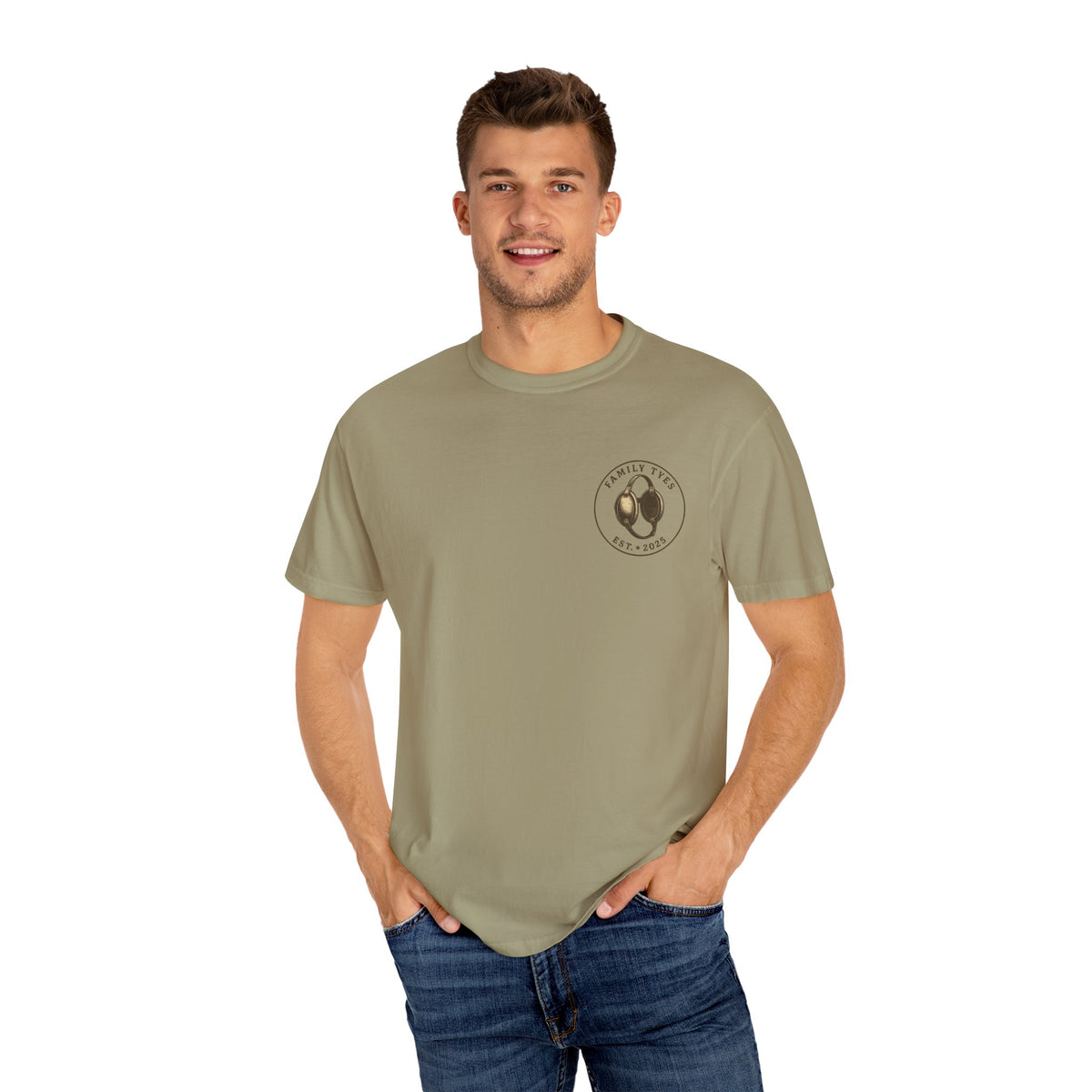 Big Five cheetah Wrestling Unisex Garment-Dyed T-Shirt - Bold Animal Art Tee