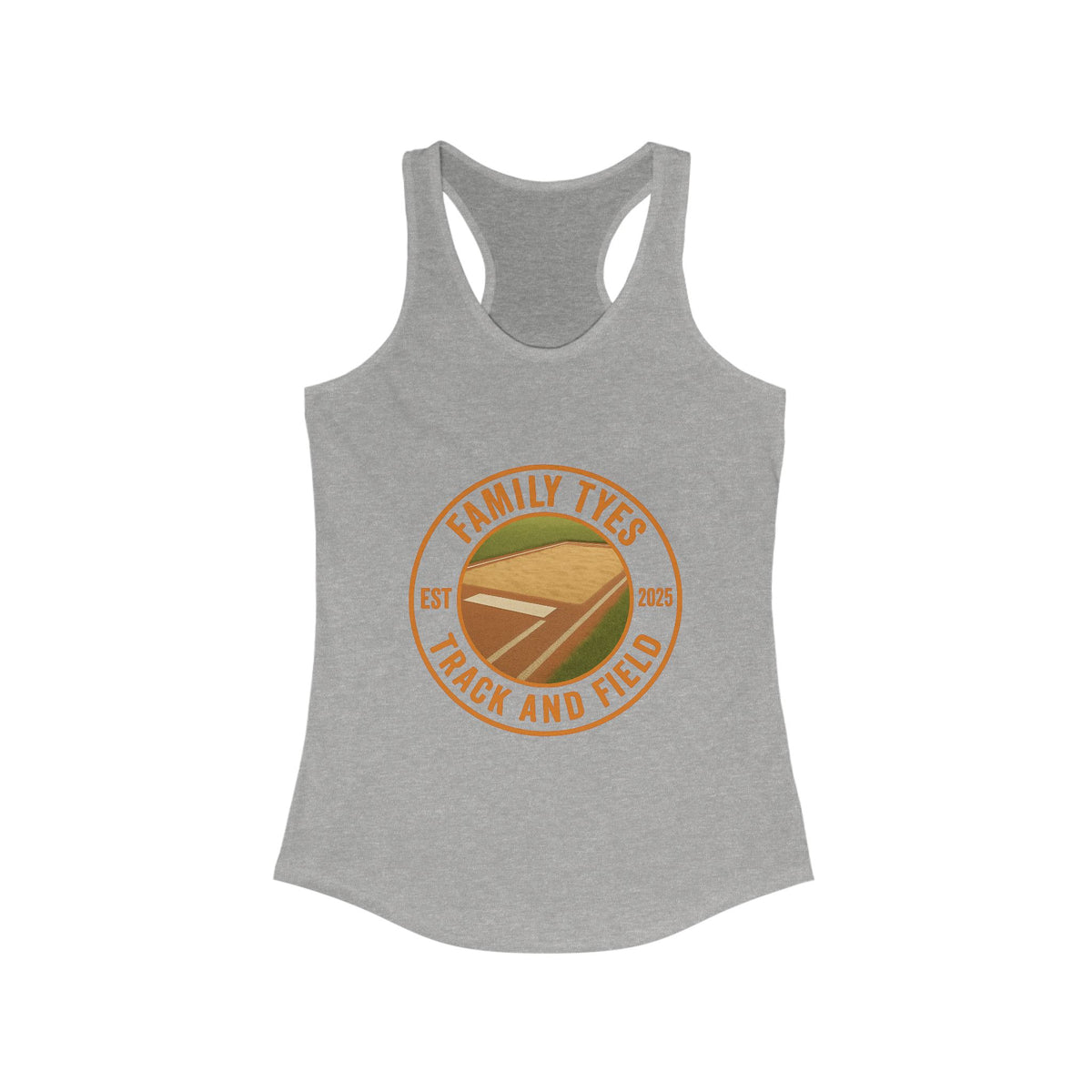Family Tyes Track and Field Women's Racerback Tank