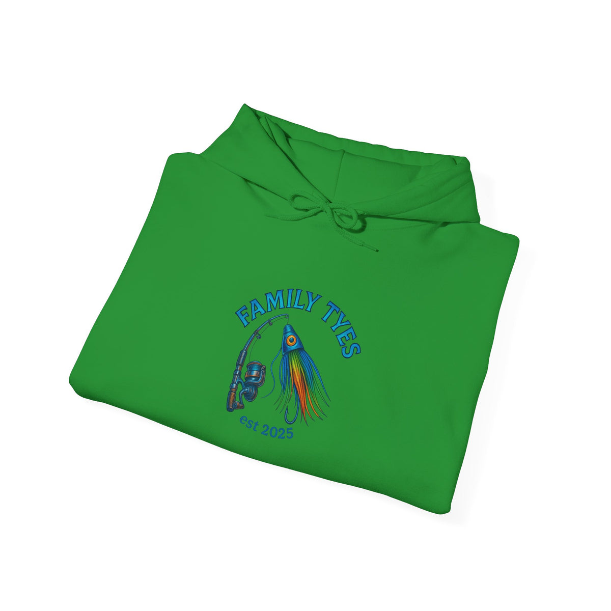 Family Ties Fishing Hoodie - Cozy Sweatshirt for Family Time, Beach Days, Fishing Trips, Gifts for Fishermen, Ocean Adventure Apparel