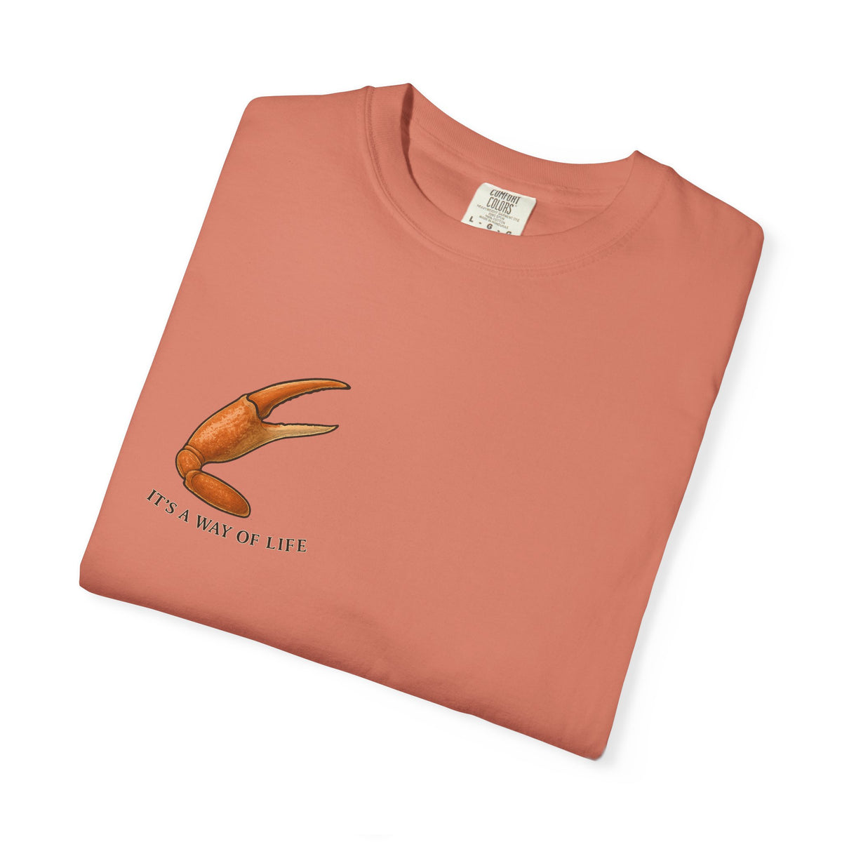 Family Tyes Crab Graphic T-Shirt - Unisex Garment-Dyed Tee