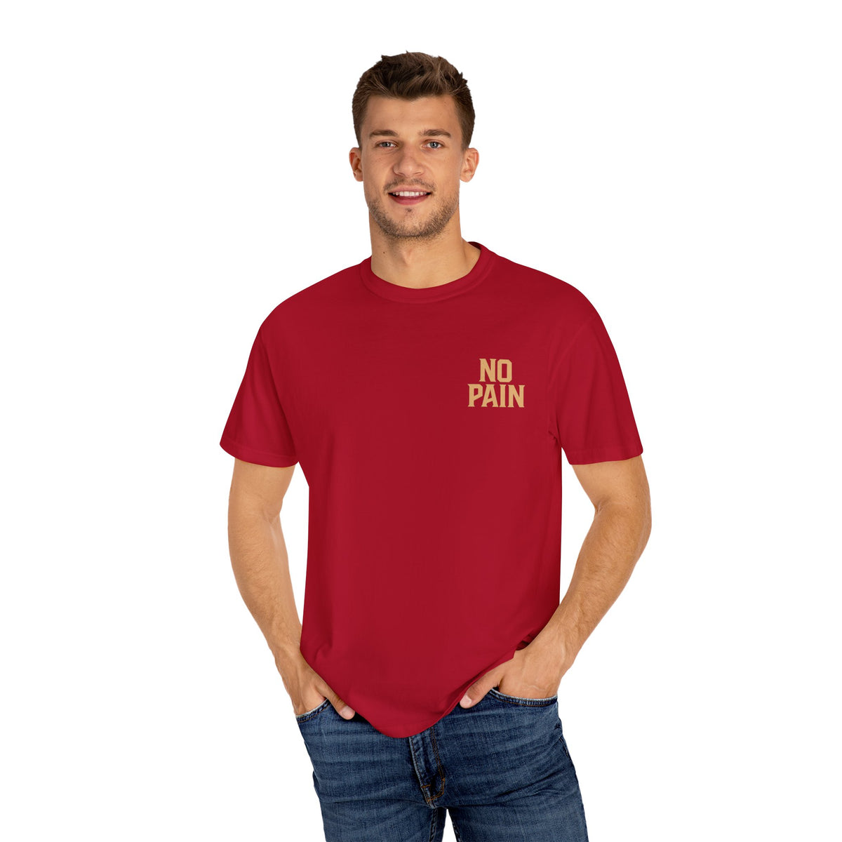 Unisex Motivational Gym T-Shirt | No Pain, Pain is Weakness Leaving the Body, Fitness Gift, Workout Tee, Bodybuilding Apparel