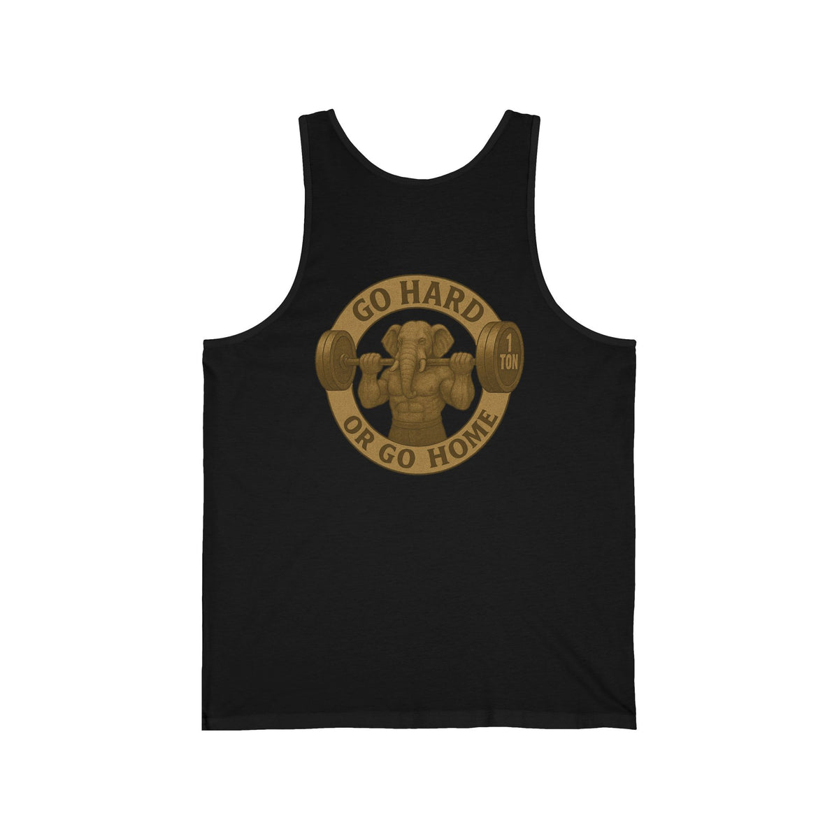 Family Tyes & Go Hard Unisex Jersey Tank - Workout & Fitness Tank Top