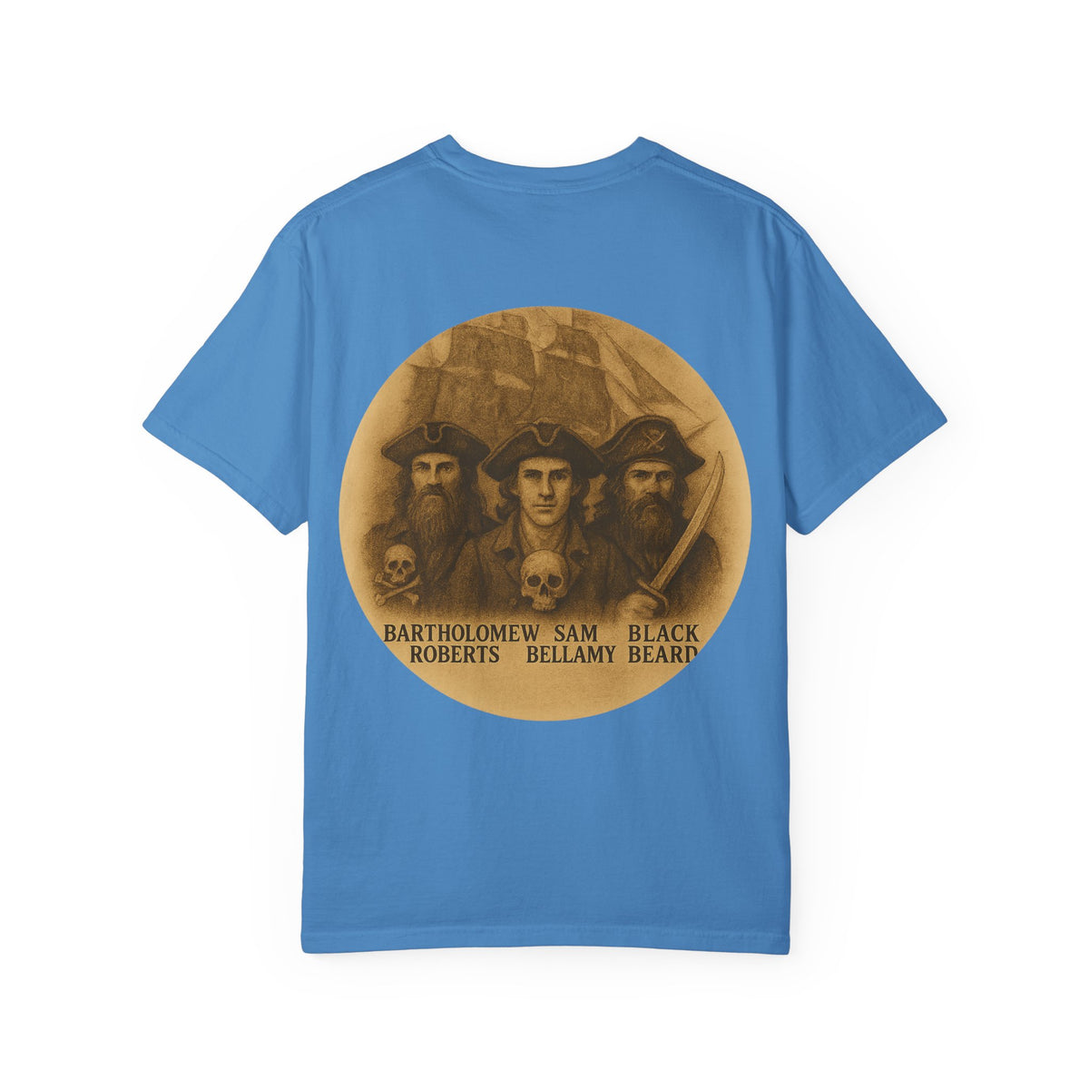 Vintage Pirate T-Shirt, Unisex Garment-Dyed Tee, Retro Pirate Apparel, Pirate Lover Gift, Halloween Costume Top