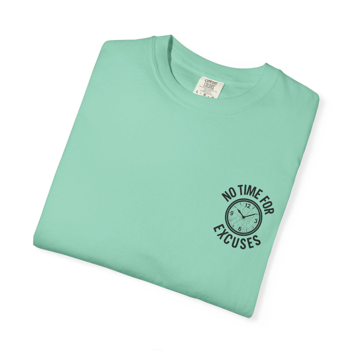 Motivational Unisex T-Shirt - No Time For Excuses, No One Cares, Work Harder - Casual Gift for Fitness, Entrepreneurs, or Inspiration