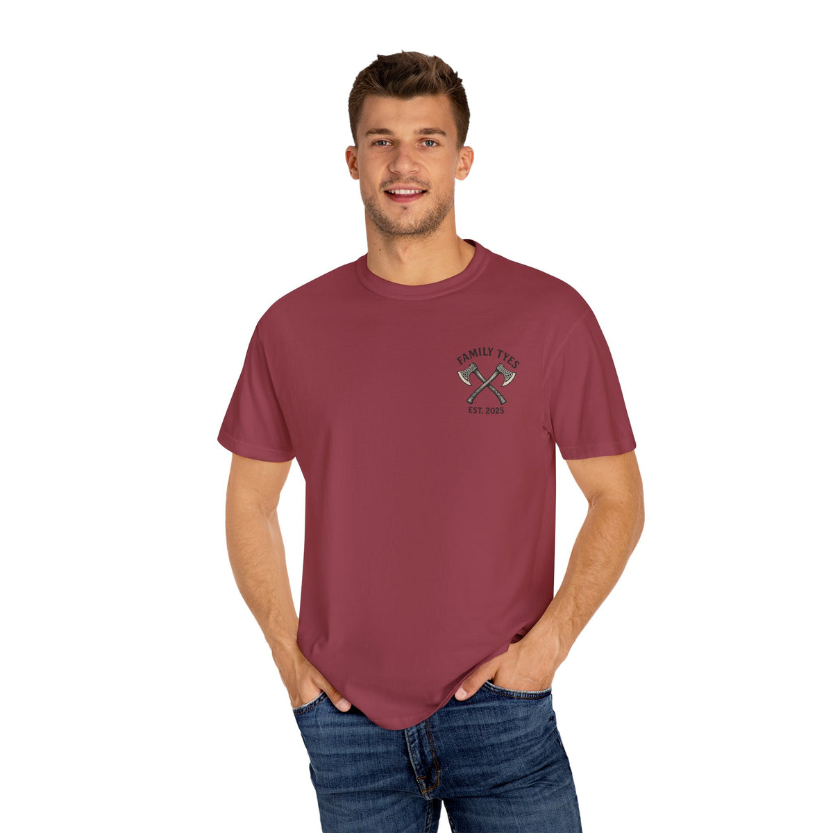 Built for conflict VIKING Unisex Garment-Dyed T-shirt - Family Ties, Guilt for Conflict, Casual Wear, Gift for Him, Father's Day Tee