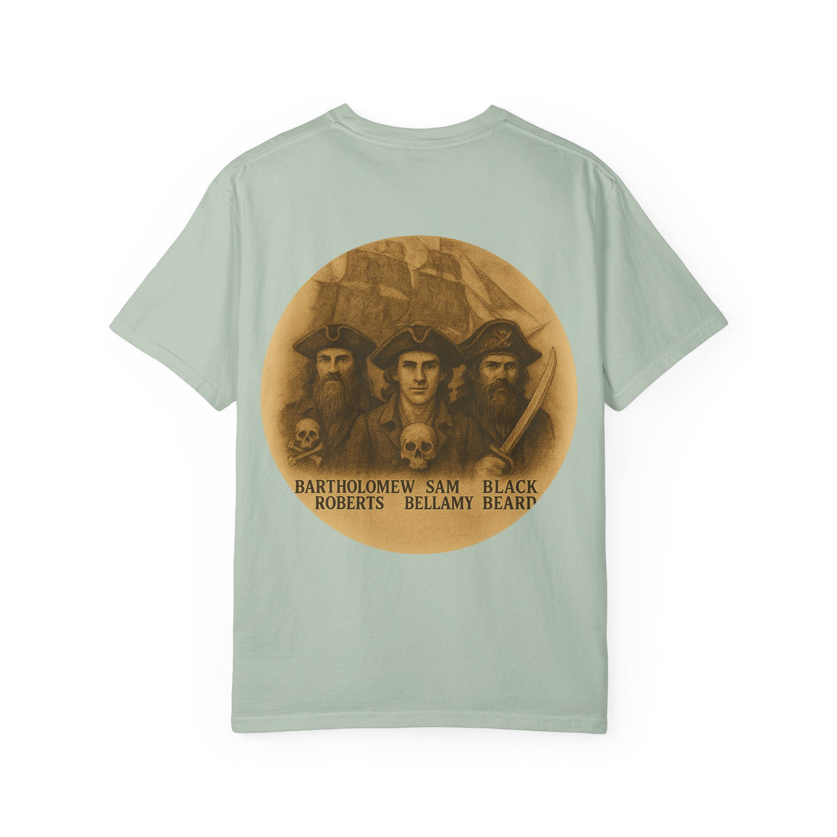 Vintage Pirate T-Shirt, Unisex Garment-Dyed Tee, Retro Pirate Apparel, Pirate Lover Gift, Halloween Costume Top