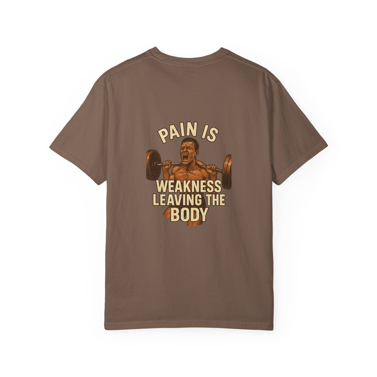 Unisex Motivational Gym T-Shirt | No Pain, Pain is Weakness Leaving the Body, Fitness Gift, Workout Tee, Bodybuilding Apparel