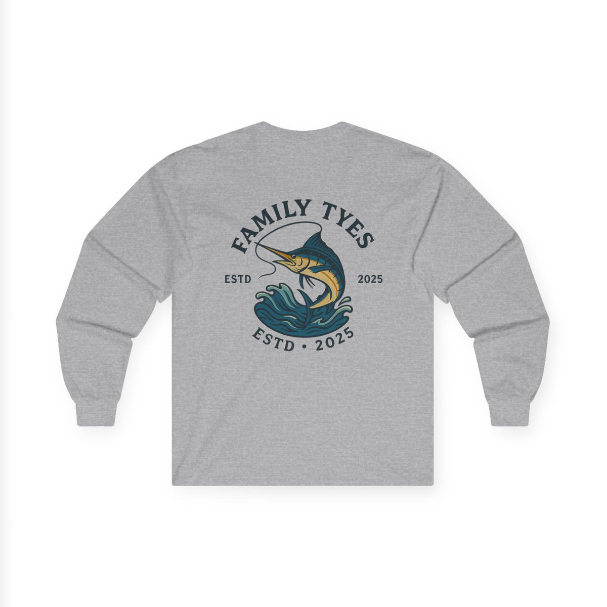 Anchor Nautical Family Long Sleeve Tee - Perfect for Boating, Fishing Trips, & Family Gatherings, Unisex Shirt, Casual Wear, Marine Themed Clothing
