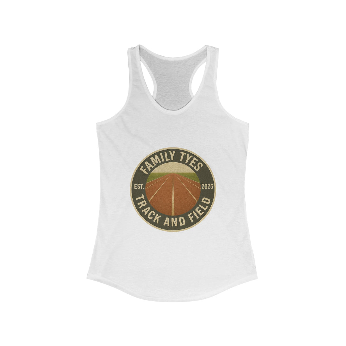 Sprinter Track and Field Racerback Tank for Women - Family Tyes  - EST 2025