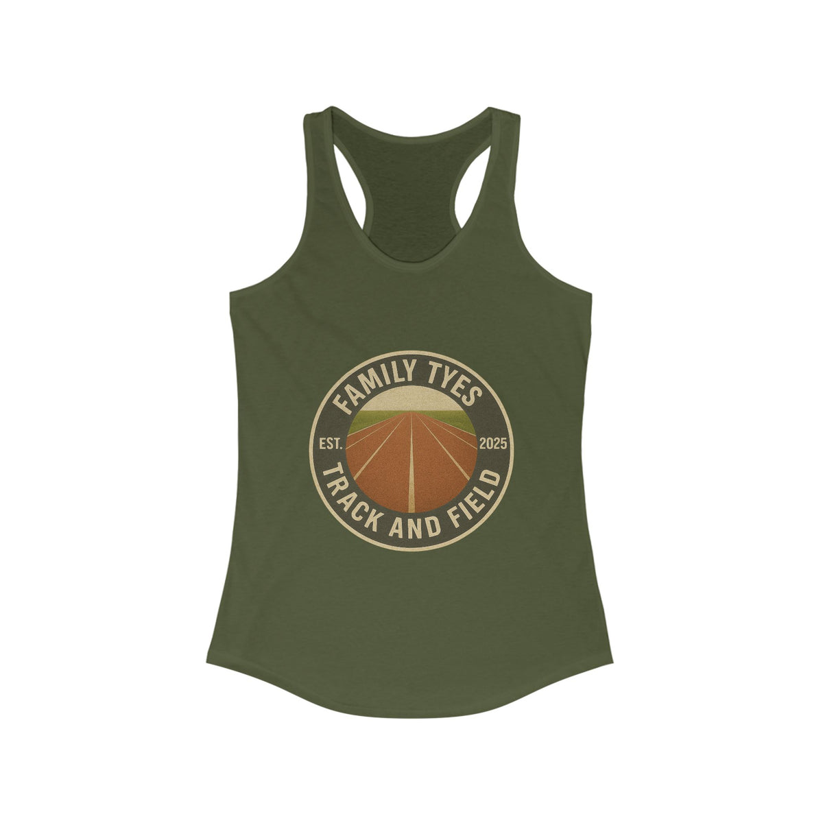 Sprinter Track and Field Racerback Tank for Women - Family Tyes  - EST 2025