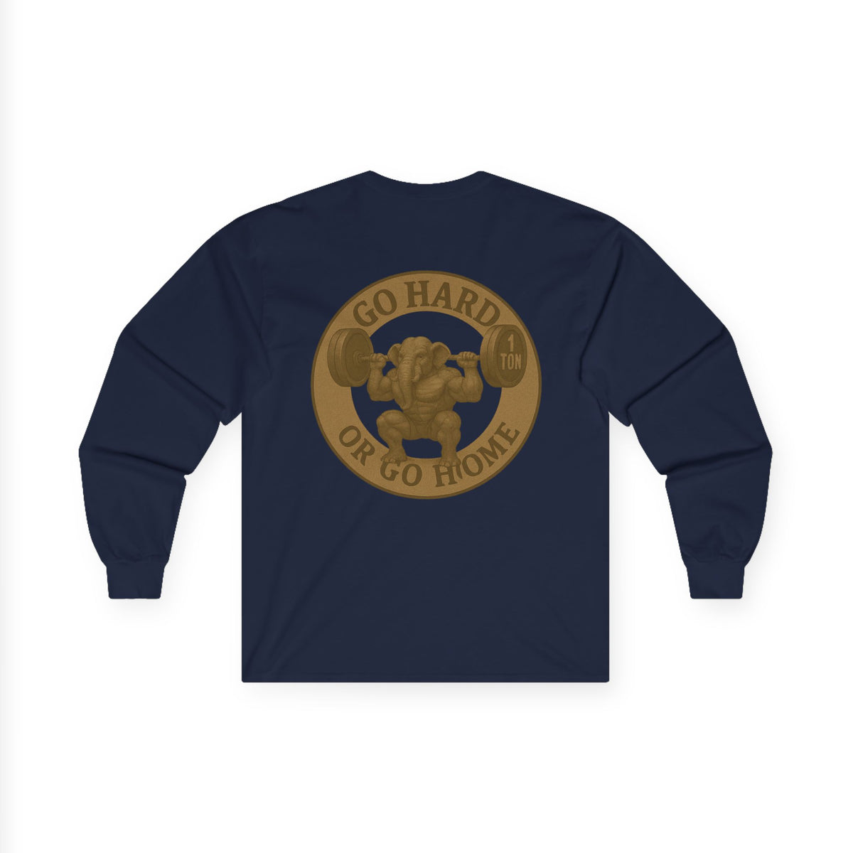 Motivational Long Sleeve Tee - Go Hard or Go Home