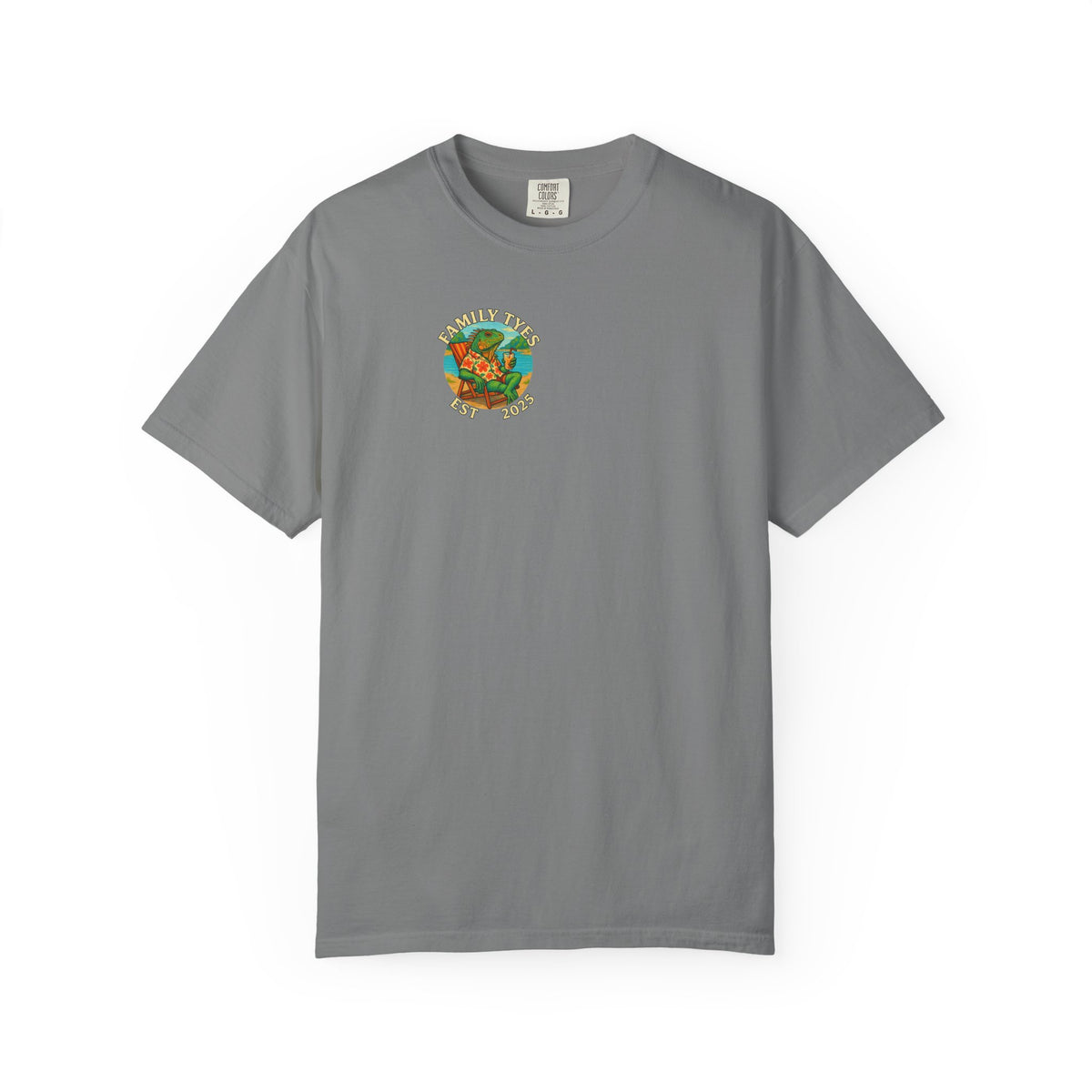Chilled iguana party time Unisex Garment-Dyed T-Shirt - Family Tyes & Find Your Zen Design