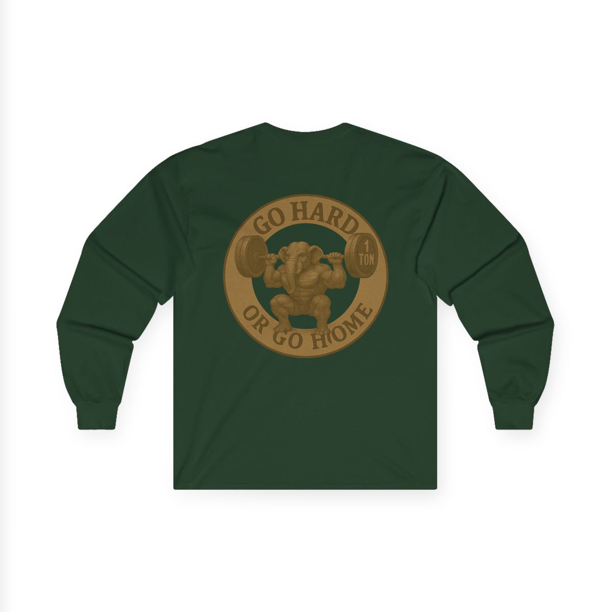 Motivational Long Sleeve Tee - Go Hard or Go Home