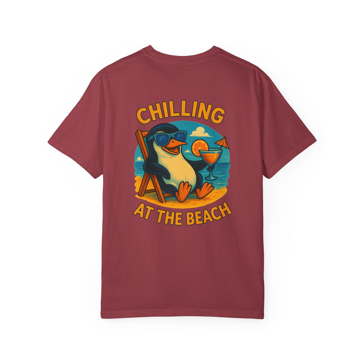 Penguin chill Unisex Garment-Dyed T-shirt