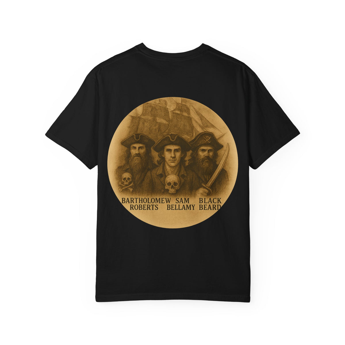 Vintage Pirate T-Shirt, Unisex Garment-Dyed Tee, Retro Pirate Apparel, Pirate Lover Gift, Halloween Costume Top