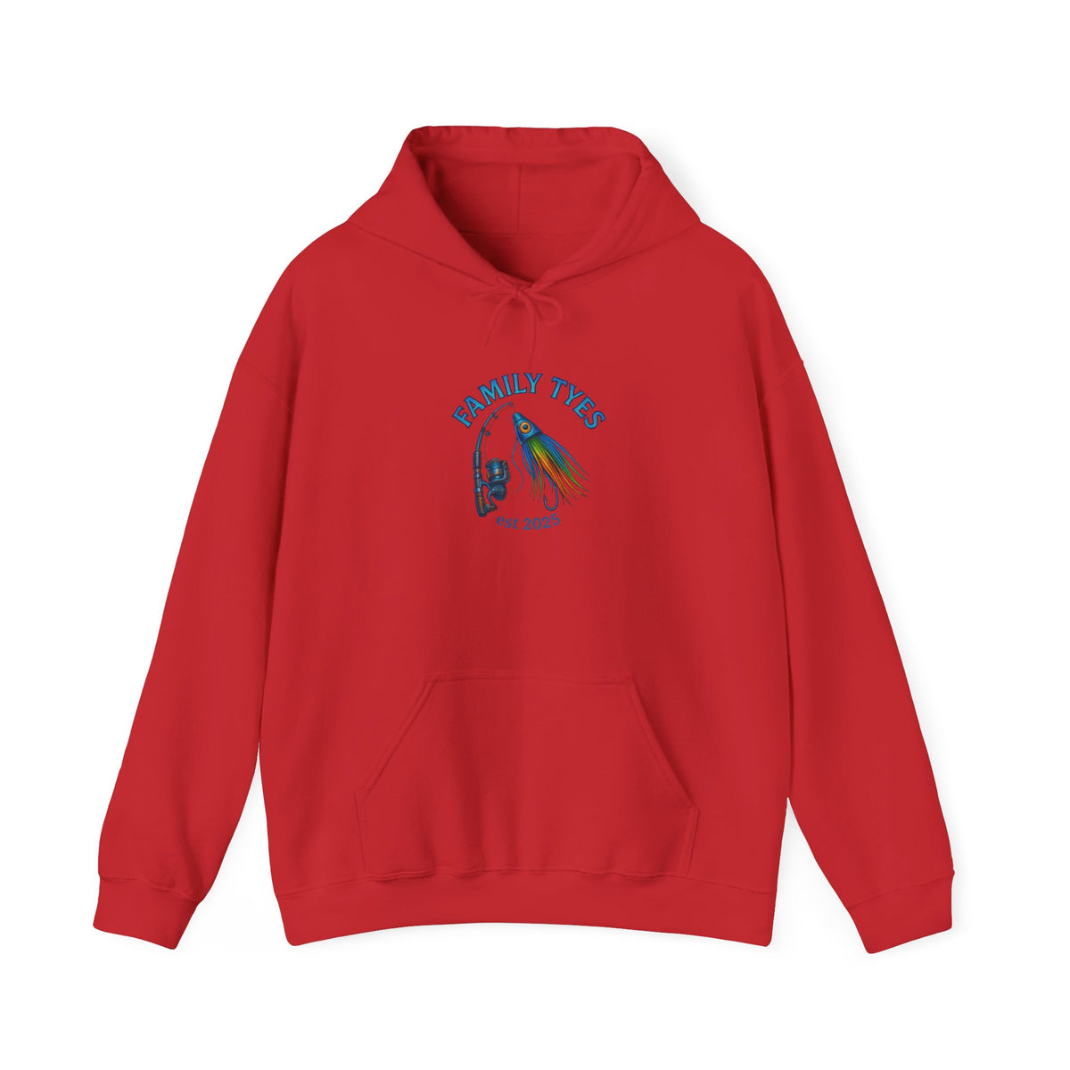 Family Ties Fishing Hoodie - Cozy Sweatshirt for Family Time, Beach Days, Fishing Trips, Gifts for Fishermen, Ocean Adventure Apparel