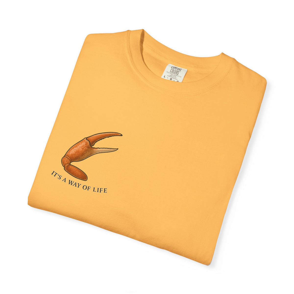 Family Tyes Crab Graphic T-Shirt - Unisex Garment-Dyed Tee