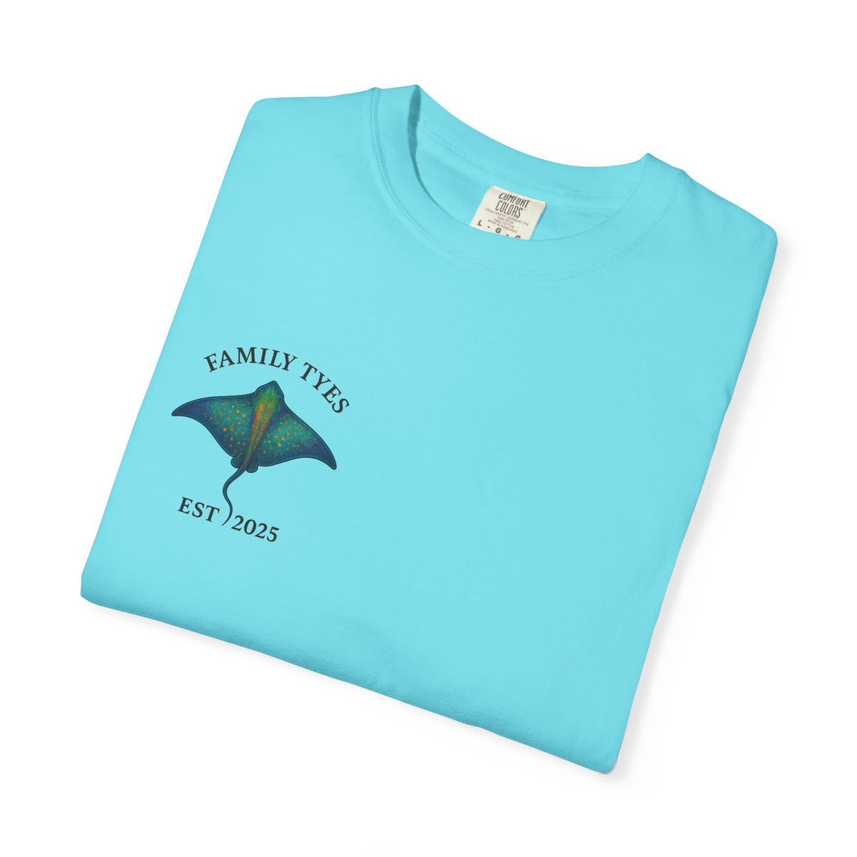 Manta ray Unisex Garment-Dyed T-shirt | Family Tyes 2025 Dolphin Design