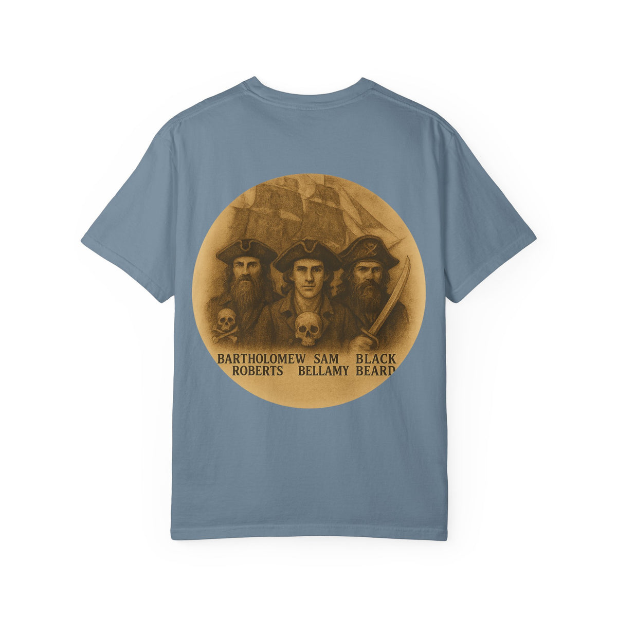 Vintage Pirate T-Shirt, Unisex Garment-Dyed Tee, Retro Pirate Apparel, Pirate Lover Gift, Halloween Costume Top