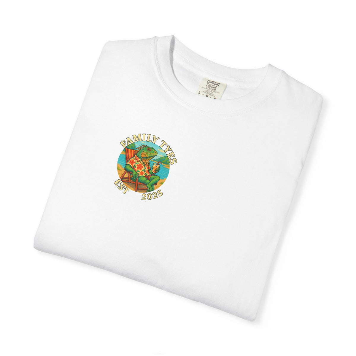 Chilled iguana party time Unisex Garment-Dyed T-Shirt - Family Tyes & Find Your Zen Design