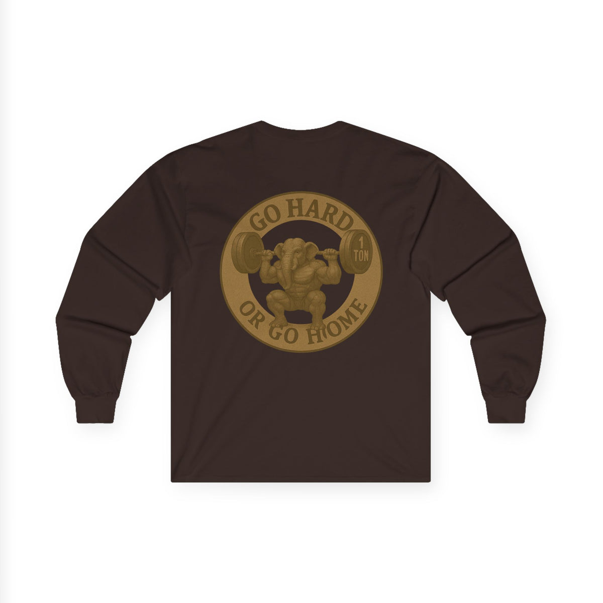 Motivational Long Sleeve Tee - Go Hard or Go Home