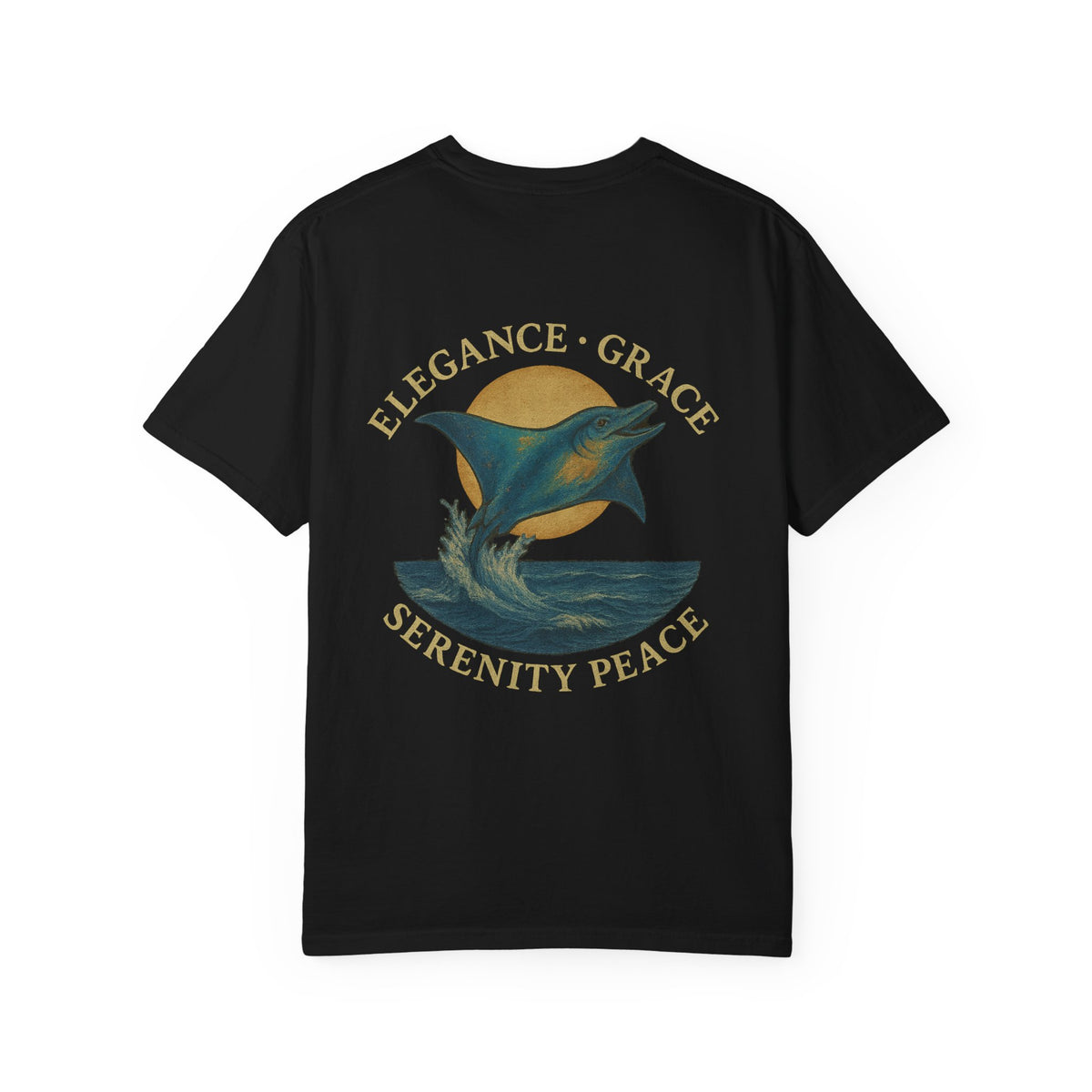Manta ray Unisex Garment-Dyed T-shirt | Family Tyes 2025 Dolphin Design