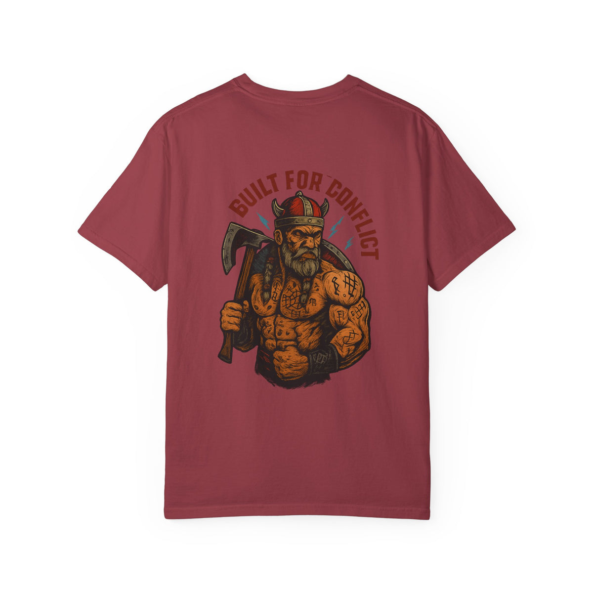Built for conflict VIKING Unisex Garment-Dyed T-shirt - Family Ties, Guilt for Conflict, Casual Wear, Gift for Him, Father's Day Tee