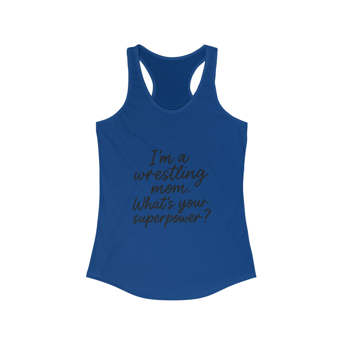 Wrestling Mom Superpower Tank Top, Funny Workout Tank, Gifts for Moms, Summer Activewear, Sports Apparel