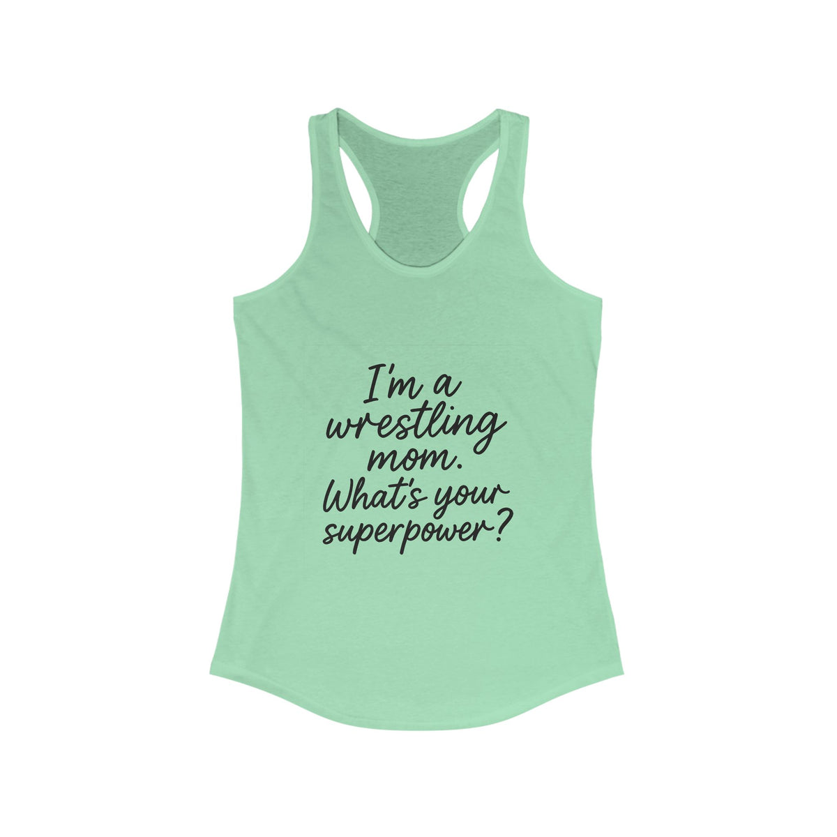 Wrestling Mom Superpower Tank Top, Funny Workout Tank, Gifts for Moms, Summer Activewear, Sports Apparel