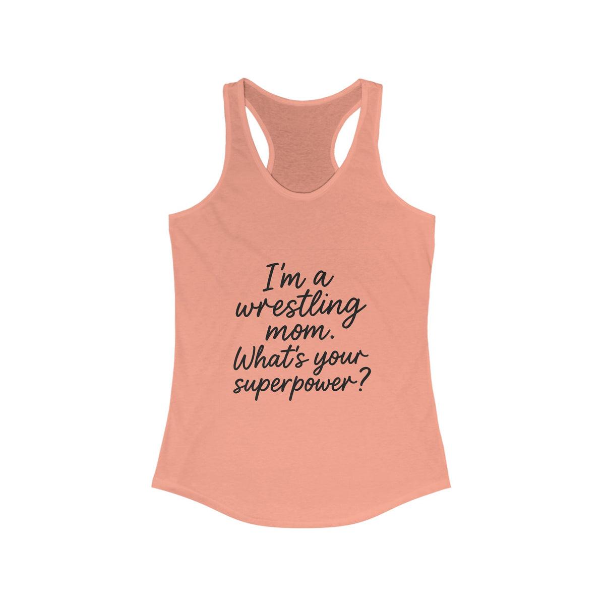 Wrestling Mom Superpower Tank Top, Funny Workout Tank, Gifts for Moms, Summer Activewear, Sports Apparel