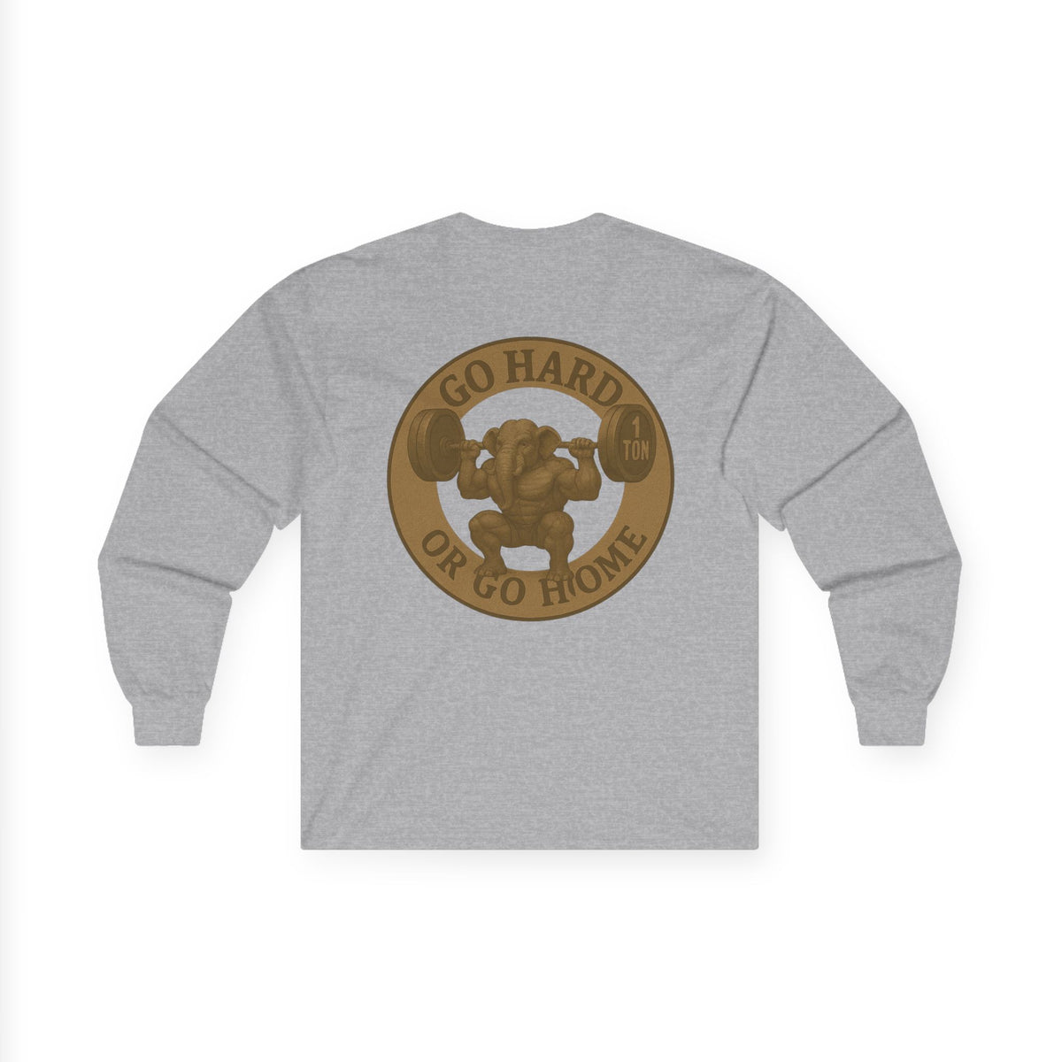Motivational Long Sleeve Tee - Go Hard or Go Home