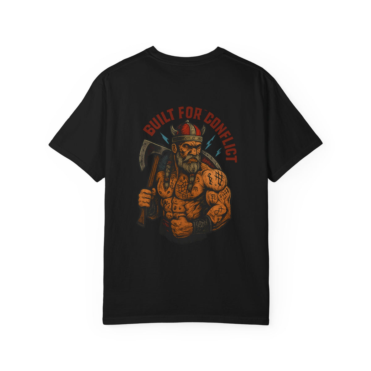 Built for conflict VIKING Unisex Garment-Dyed T-shirt - Family Ties, Guilt for Conflict, Casual Wear, Gift for Him, Father's Day Tee