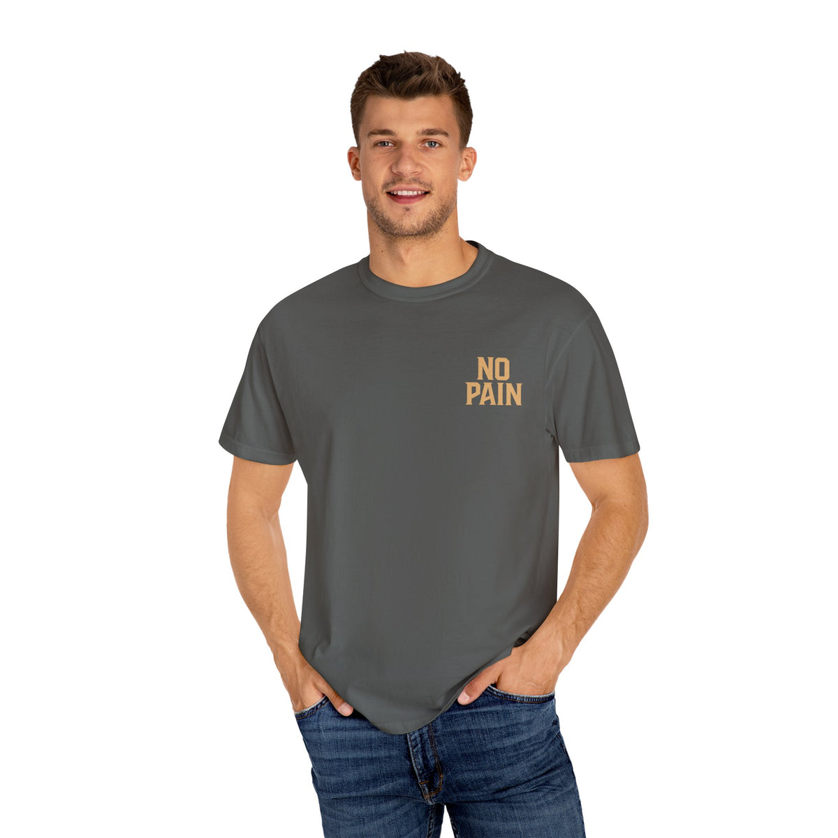 Unisex Motivational Gym T-Shirt | No Pain, Pain is Weakness Leaving the Body, Fitness Gift, Workout Tee, Bodybuilding Apparel