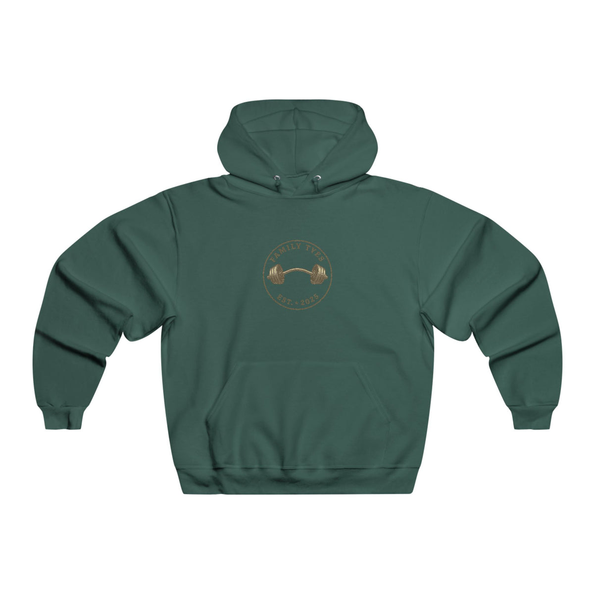 Men's Gym Motivation Hooded Sweatshirt - 'Family Tree' & 'Go Hard or Go Home'