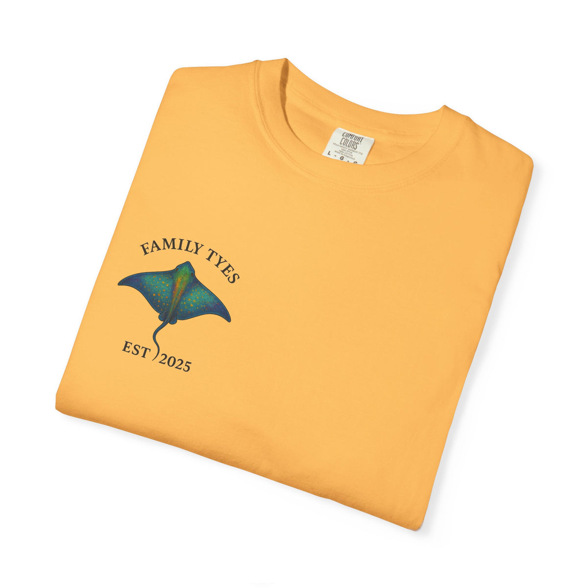 Copy of Unisex Garment-Dyed T-shirt | Family Tyes 2025 Dolphin Design