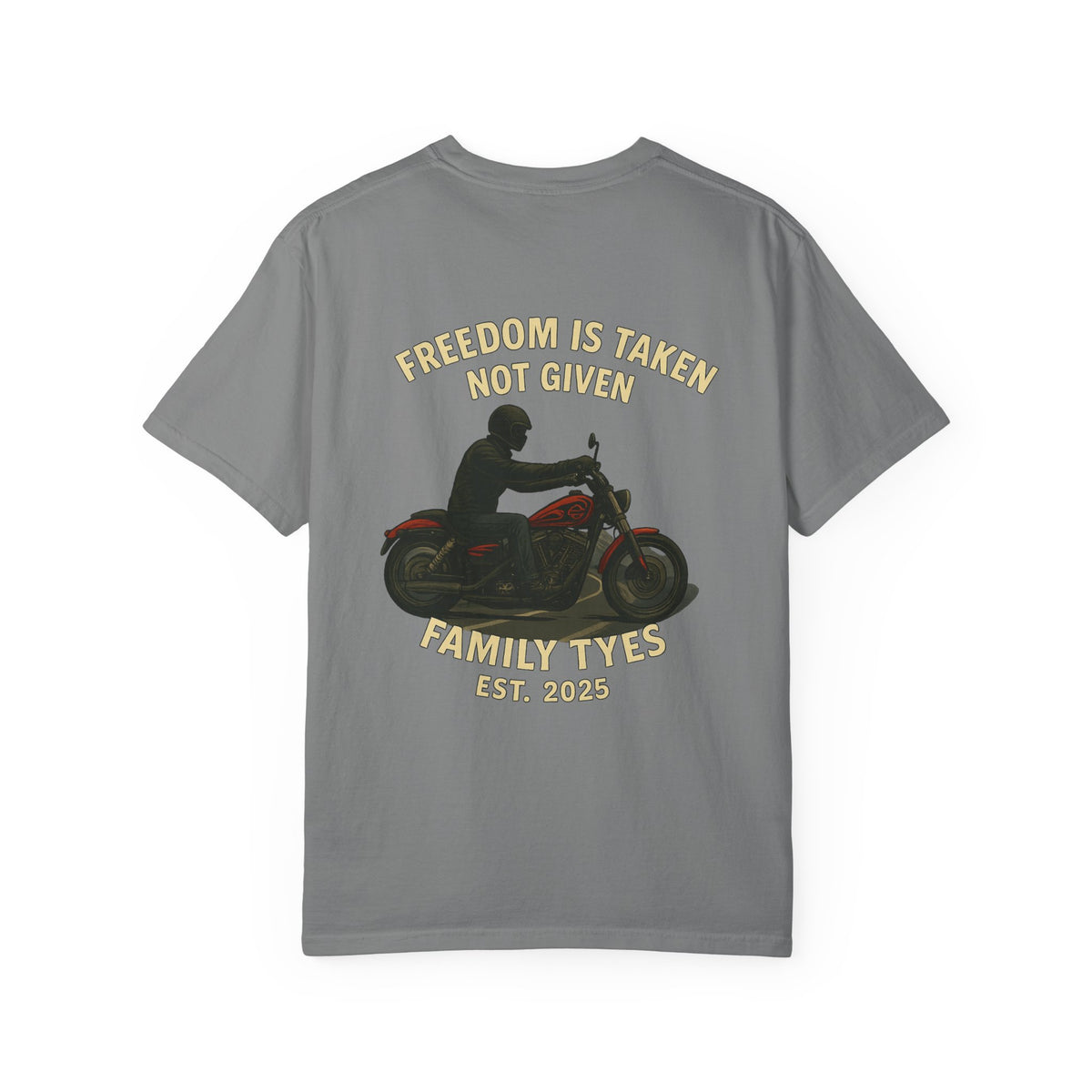 Legendary Iron Unisex Garment-Dyed T-Shirt - Freedom is Not Given Graphic Tee
